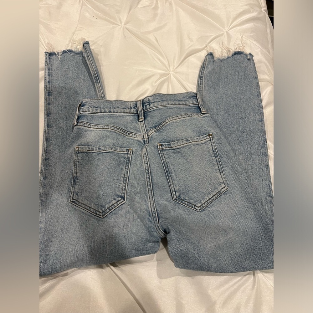 AGOLDE Riley Crop Blue High Rise Jeans Size 23 - Picture 9 of 9